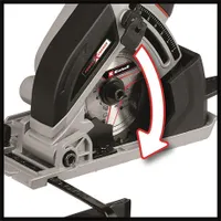 Einhell TE-CS 18/89 LI - SOLO Akkus mini körfűrész 89 mm fűrészlap, 28 mm vágásmélység, tengelyzár, porszívó adapter, Power X-Change #2