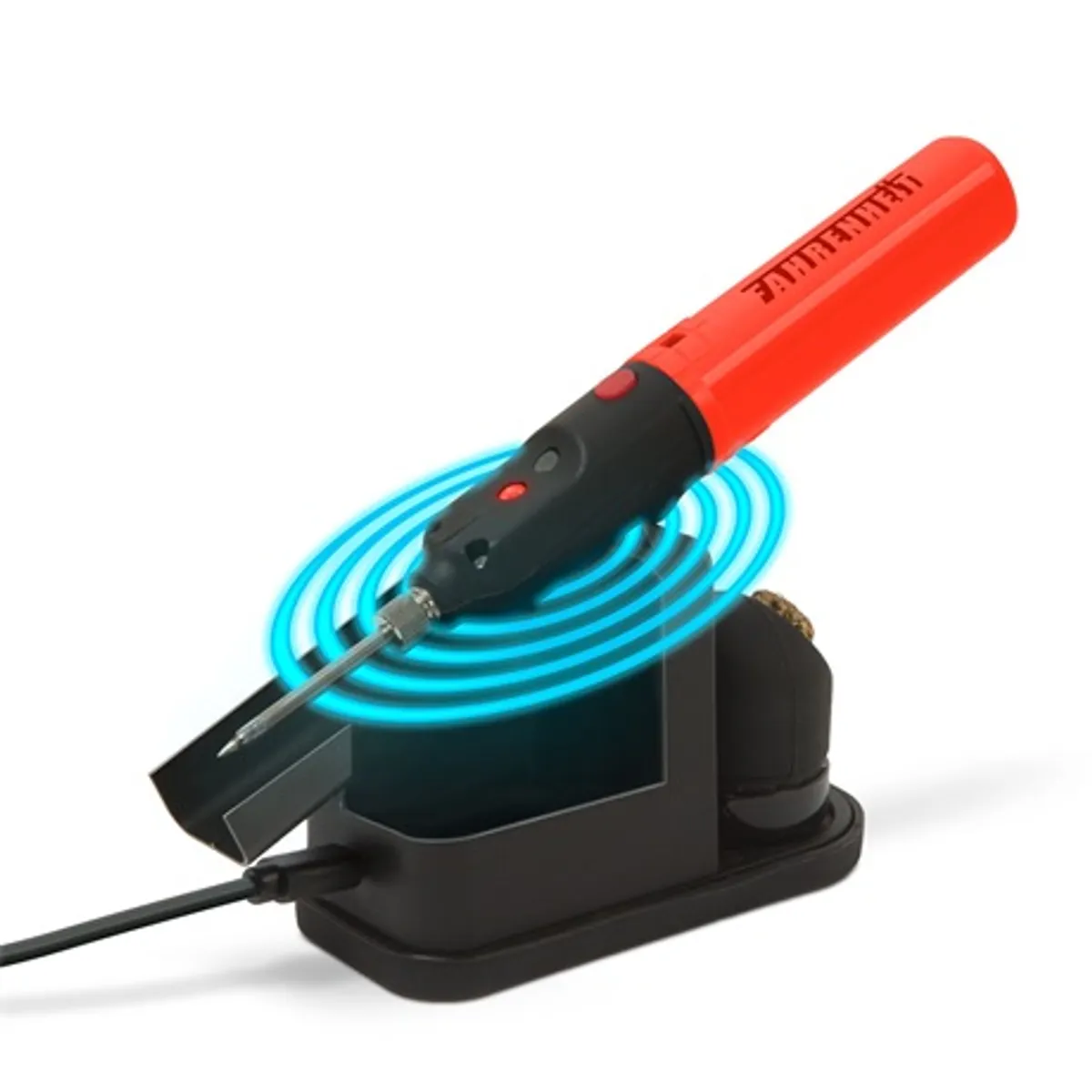 Fahrenheit 28025 akkumulátoros forrasztópáka vezeték nélküli töltéssel microUSB 400C 15 s 8 W 18650 Li-Ion 2200 mAh #1