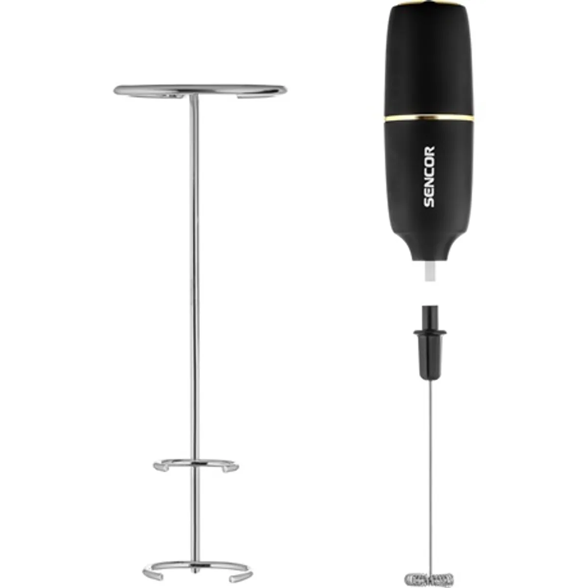Sencor SMF 1010BK tejhabosító rozsdamentes acél habverő BPA-mentes 2xAA #2