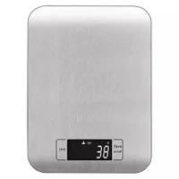 Emos EV012 digitális konyhai mérleg ezüst 5 kg tare funkció háttérvilágításos kijelző rozsdamentes acél #1