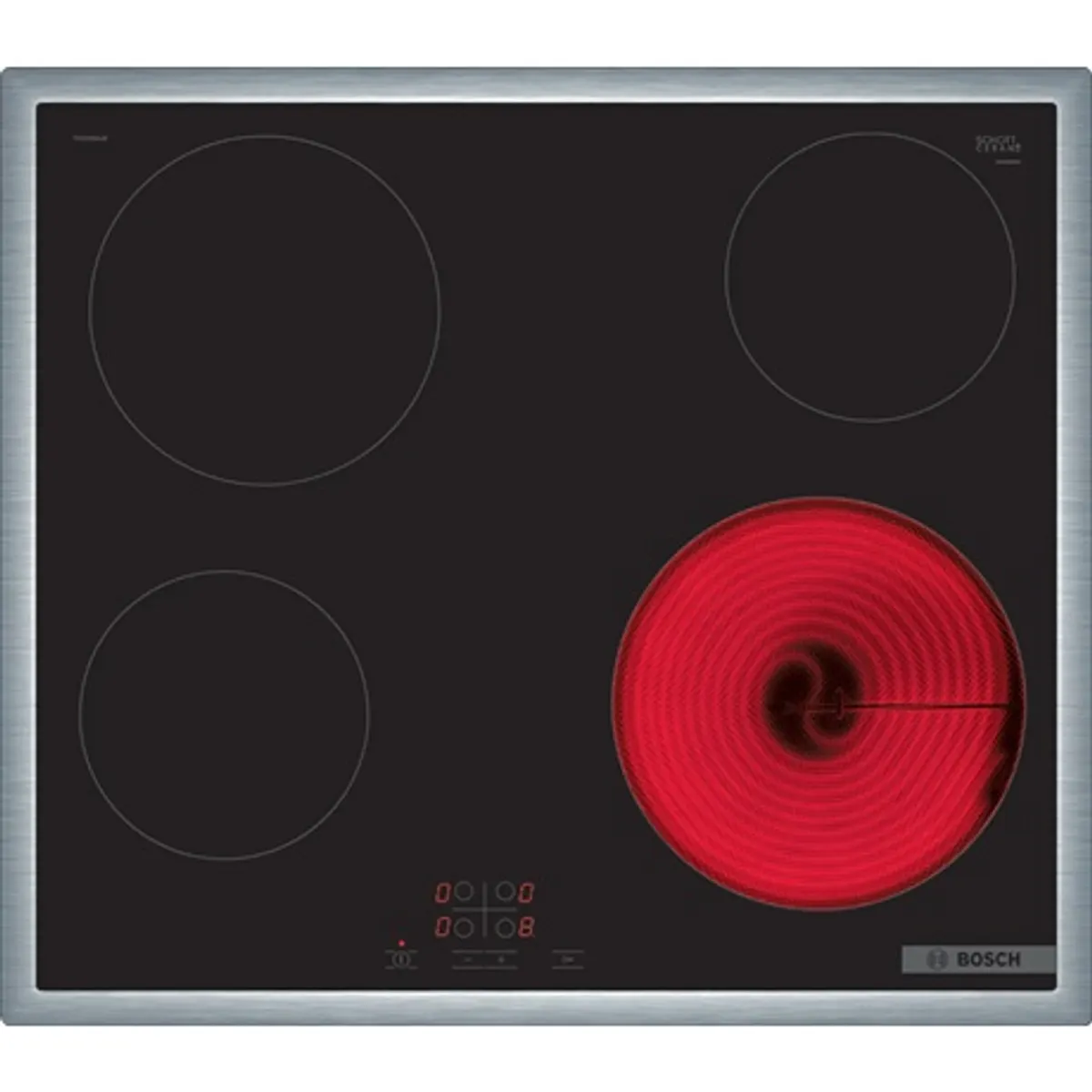 Bosch PKE645BA2E üvegkerámia beépíthető 60 cm 4-zónás touchselect restart Serie4 keretes #1