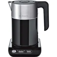 Bosch TWK8613P vízforraló Styline 1.5 L 2000-2400 W állítható 70/80/90/100 C melegentartó automata kikapcsolás fekete #1