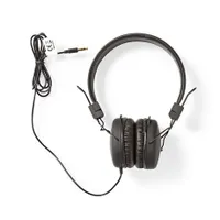 Nedis HPWD1100BK Mikrofonos fejhallgató fekete 40 mm meghajtó 32 ohm 20 Hz-20 kHz 1,2 m 3,5 mm jack #2