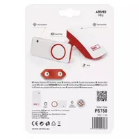 Emos P5750 Vezeték nélküli csengő 230V AC, 433 MHz, 110 dB, 10 dallam, IP44, automatikus párosítás, piros #7