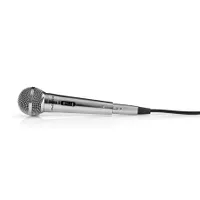 Nedis MPWD45GY dinamikus mikrofon kardioid, XLR csatlakozás, 6,35 mm kimenet, 600 Ohm, 80 Hz-13 kHz, 5 m kábel, fém test, kapcsoló igen #1