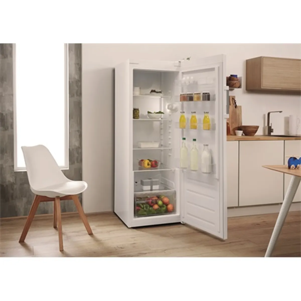 Indesit SI6 2 W Hűtőszekrény 323 L E LED világítás jobb oldali ajtónyitás fehér 1670 mm 595 mm 645 mm #5