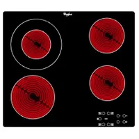 Whirlpool AKT 8130/NE Főzőlap beépíthető kerámia 58 cm 4 zónás érintőszenzoros időzítő mind a négy zónához maradékhő gyermekzár