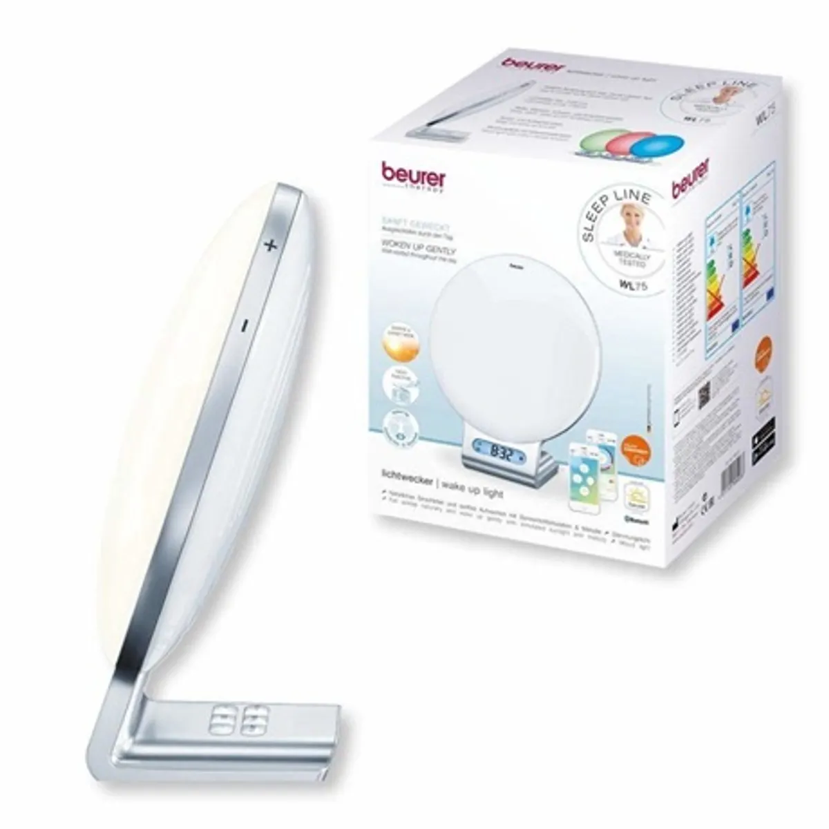 Beurer WL 75 BT Ébresztőfény 2000 Lux Bluetooth 4.0 Beurer Light Up app napkelte szimuláció napnyugta 2 választható ébresztési idő 10 rádió memória 256 szín #2