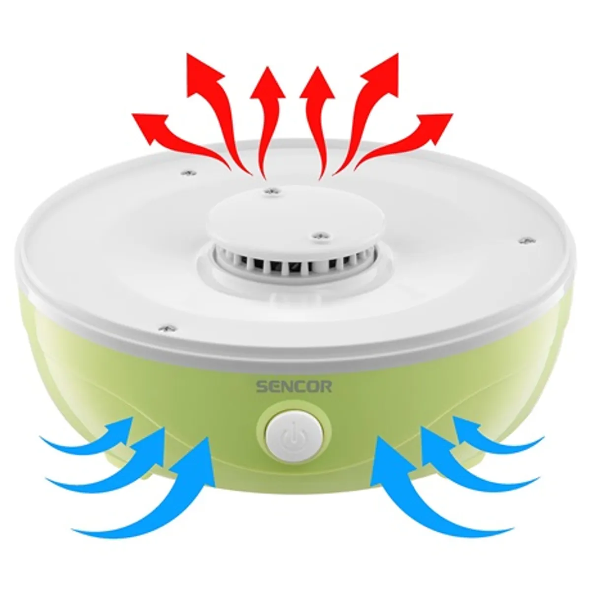 Sencor SFD 757GG Aszaló 5 szárító tálca, 23 cm, 250 W, beépített ventilátor, átlátszó borítás #5