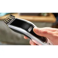 Philips HC5610/15 Series 5000 hajvágó 28 hosszbeállítás 0,5-28 mm DualCut 75 perc vezeték nélküli 100 százalékban mosható rozsdamentes pengék #5
