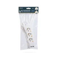 Delight 20201U elosztó 3 aljzat, 2x USB, 1,5 m, fehér #2