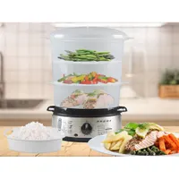 Beper BC.250 pároló 9l 800 W rozsdamentes aljzat 3 BPA-mentes tároló 1 l víztartály 60 perc időzítő #6