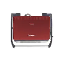 Beper P101TOS002 panini sütő piros 850 W grilllapok tapadásmentes bevonattal működési lámpával csúszásmentes lábak méretei 29,4x10,40x25 cm #3