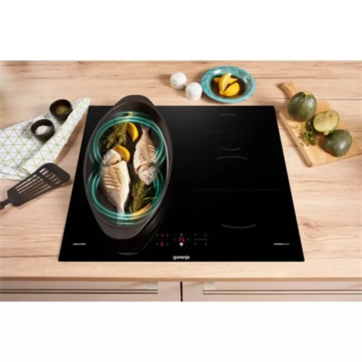 Gorenje GI6421BC indukciós főzőlap 4 zónás keret nélküli érintőszenzoros edzett üveg booster 7200 W fekete #5