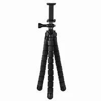 Hama 00004613 Flex GoPro és okostelefon állvány 360 fok hajlítás negyed hüvelykes menet alumínium 26 cm #1