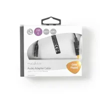 Nedis CCBW65950BK015 USB-C apa - 3,5 mm sztereó anya adapter 15 cm fekete #4