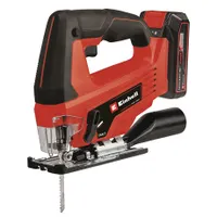 Einhell TC-JS 18 LI 1X2,5 AH Dekopírfűrész Power X-Change 18V Li-Ion porelszívás 70mm fa vágás 45 fok #1