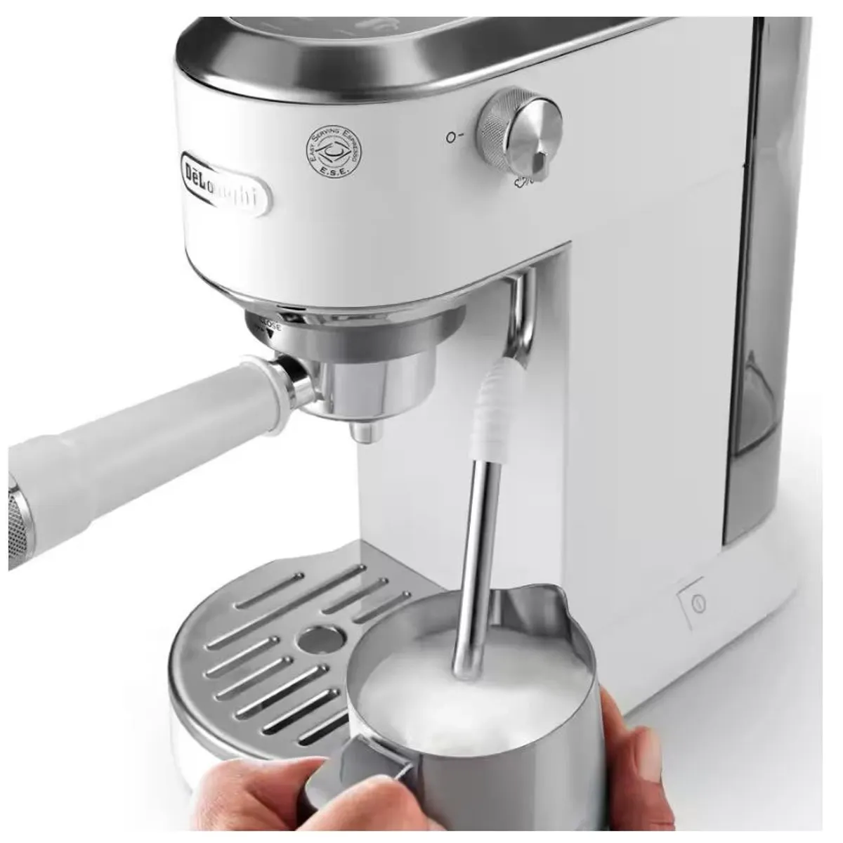 Delonghi EC890.WI Dedica Duo manuális eszpresszó kávéfőző 1,1 l, Fehér, 15 bar, My LatteArt gőzölő #2