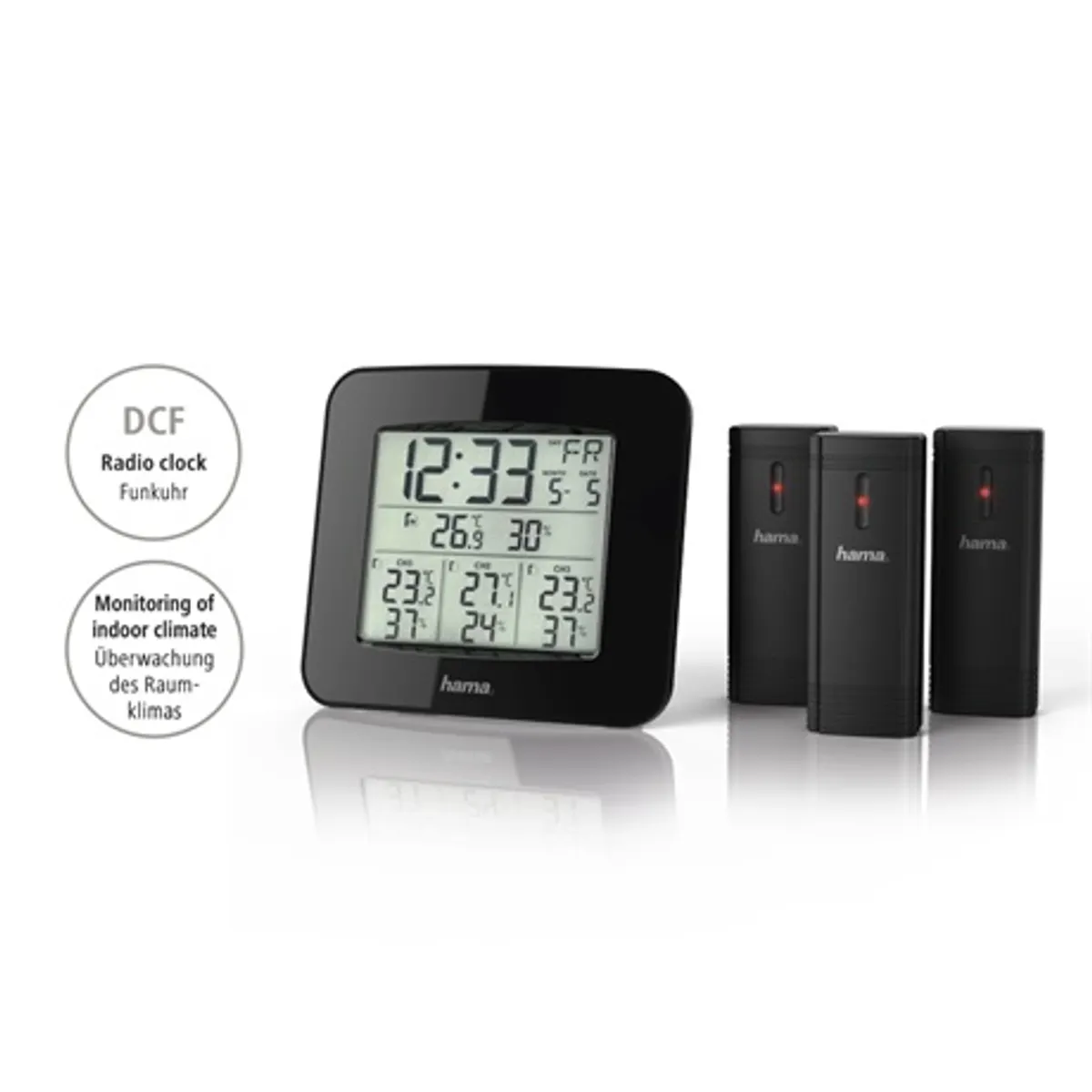 Hama 00186311 EWS-TRIO meteorológiai állomás 3 külső érzékelő #7