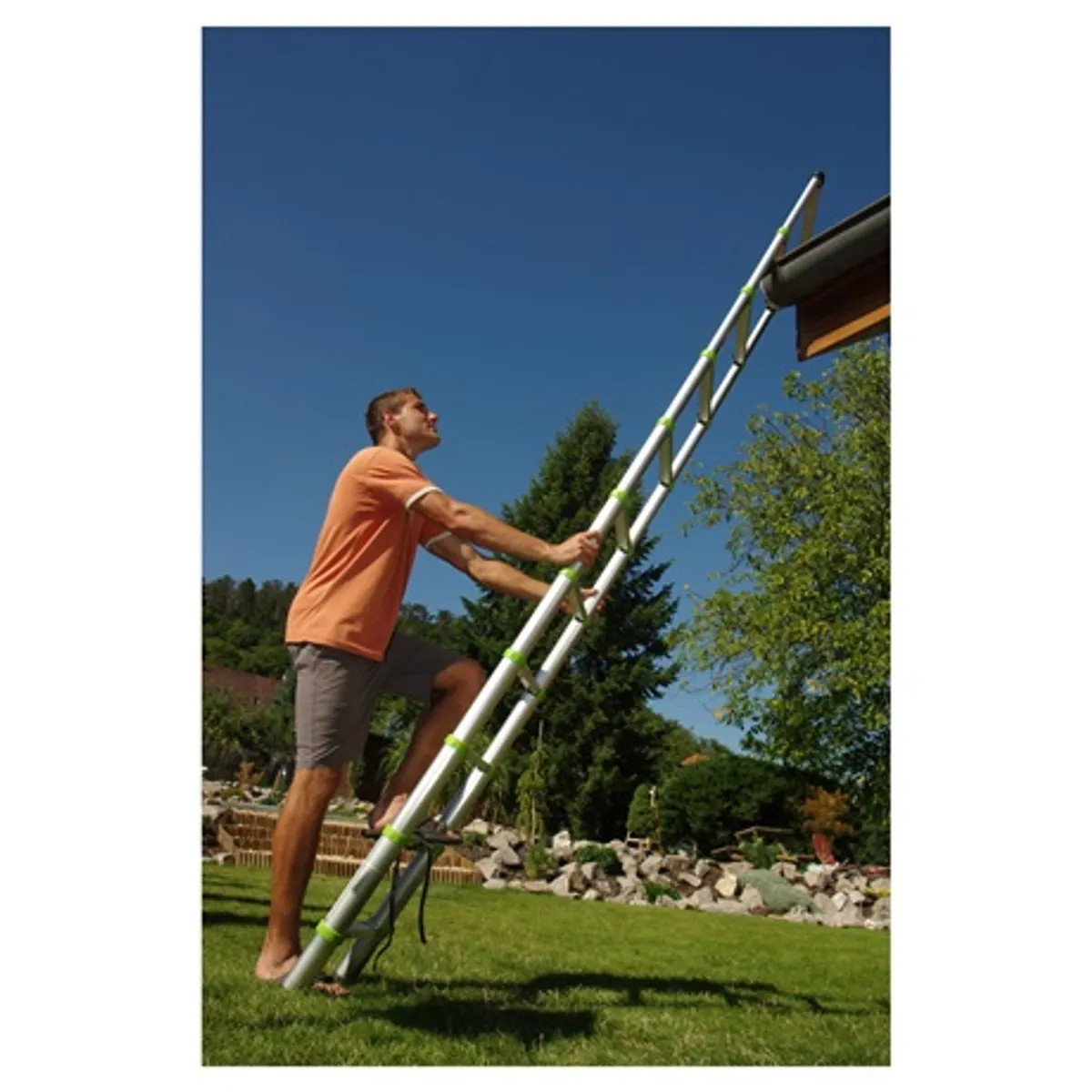 Fieldmann FZZ 4005 Létra teleszkópos 3,8 m 150 kg 13 lépcső #2