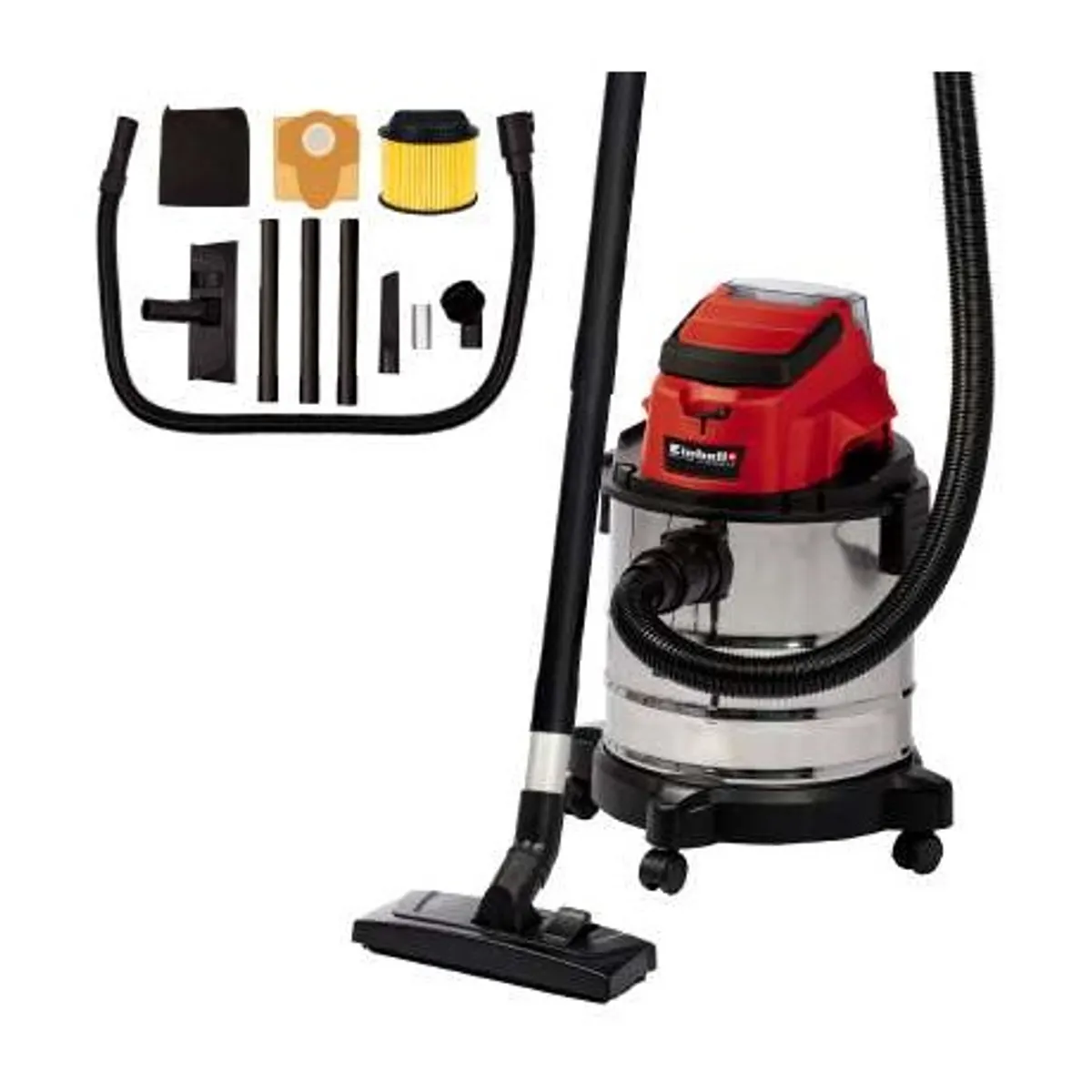 Einhell TC-VC 18/20 LI S - SOLO Power X-Change 20 L rozsdamentes tartály nedves-száraz akkumulátoros #4