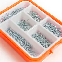 Handy 04290 Szeg készlet 475 db 2.0x20mm 2.1x38mm L akasztó 25mm L akasztó 30mm tárolódoboz #1