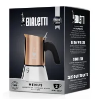 Bialetti 7282-CN VENUS Venus kotyogós kávéfőző 2 adag rozsdamentes acél biztonsági szelep #6