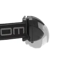Phenom 18607 fejlámpa COB LED 120 lm Li-ion 1200 mAh MicroUSB 60 fok dönthető lámpafej 42-60 cm fejpánt por- és cseppálló fekete-szürke 3 üzemmód #2