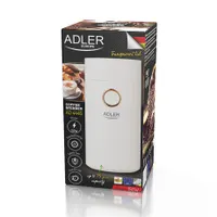 Adler AD4446WG kávédaráló 150W rozsdamentes acél pengék átlátszó tető bekapcsoló gomb 75 g kapacitás #8