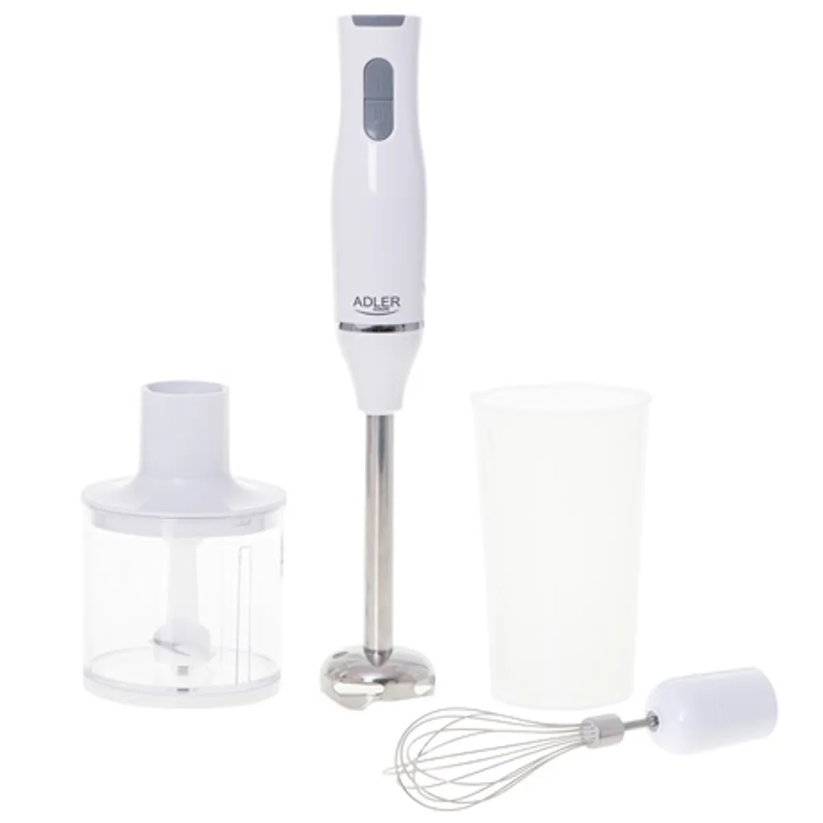 Adler AD4620 botmixer szett 800 W 2 sebesség rozsdamentes pengék 450 ml aprító 750 ml habverő tál #2