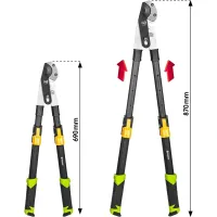 Fieldmann FZNR 1014 Teleszkópos ágvágó állítható hossz 670-850 mm vágási átmérő max 40 mm #5