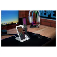 Yenkee YAC 5301 WH Vezeték nélküli töltő 15 W 3 az 1-ben Qi kompatibilis iPhone Watch AirPods #6