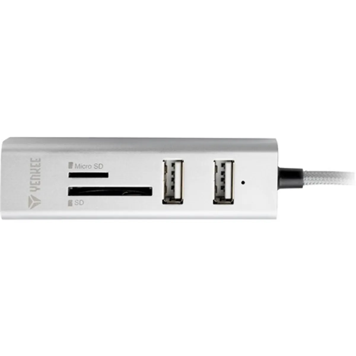 Yenkee YHC 101SR USB hub és kártyaolvasó 3x USB 2.0 port Micro SD SDHC SDXC kártyaolvasó adatátvitel 480 megabit per másodperc 30 cm kábel #3