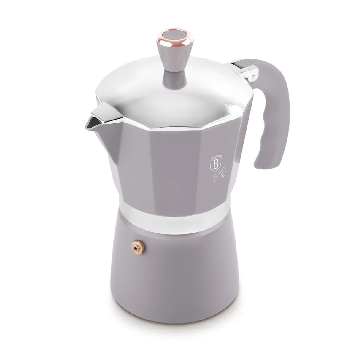 Berlinger Haus BH/8568 3 személyes kotyogós kávéfőző matt taupe alumínium #1