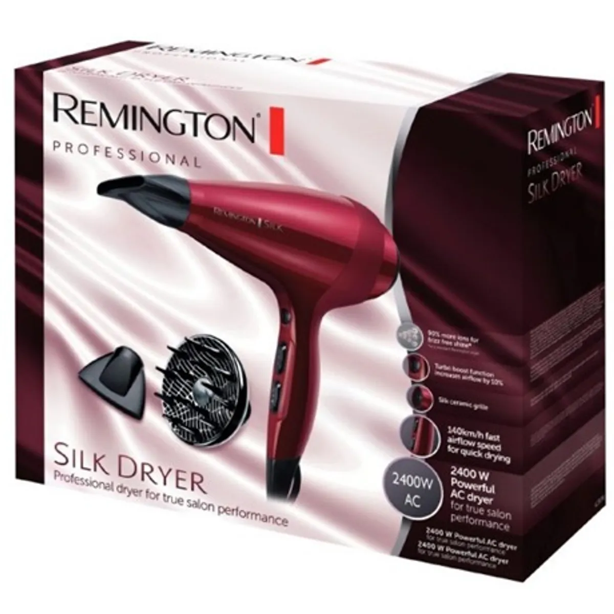 Remington AC9096 Silk hajszárító 2400 W 6 fokozat turbó Cold Shot ionos kondicionálás diffúzor #4