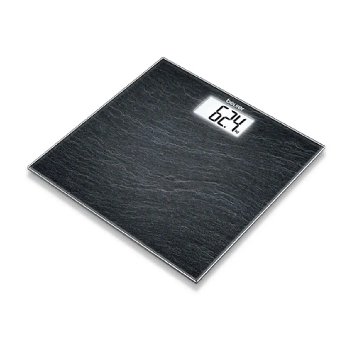Beurer GS 203 SLATE mérleg, nagy LCD kijelző, fehér háttérvilágítás, teherbírás 150 kg, beosztás 100 g #1